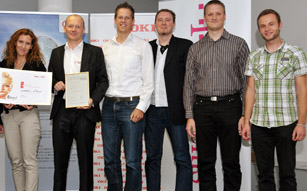 1. Platz für Petra Bergauer, Herwig Millonig, Markus Prossegger, Mario Wehr, Harald Goriupp und Emanuel Pachoinig, FH Kärnten.